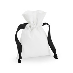 Cotton Gift Bag With Ribbon Drawstring