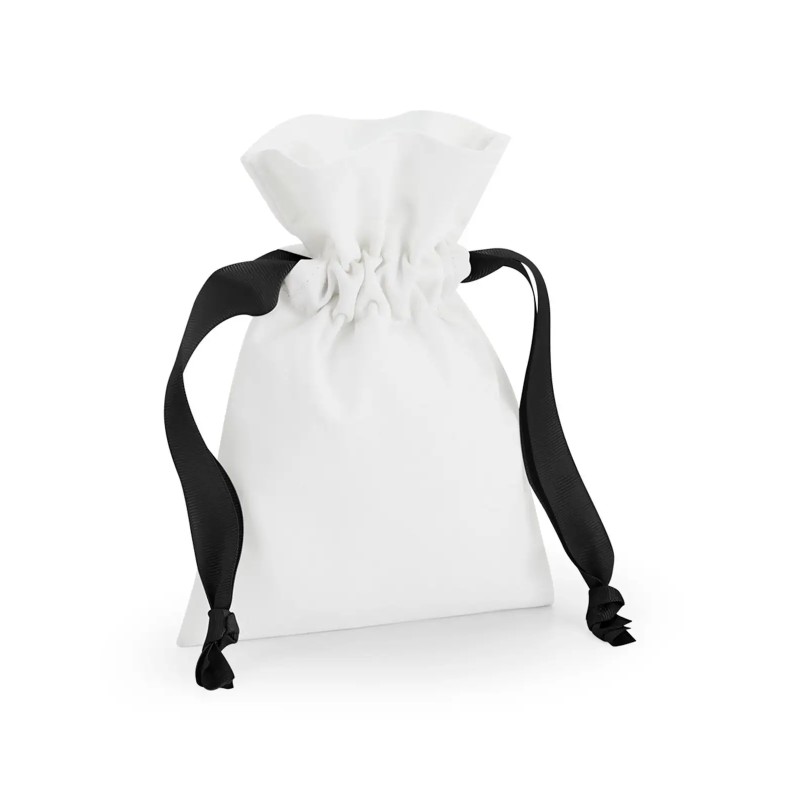 Cotton Gift Bag With Ribbon Drawstring