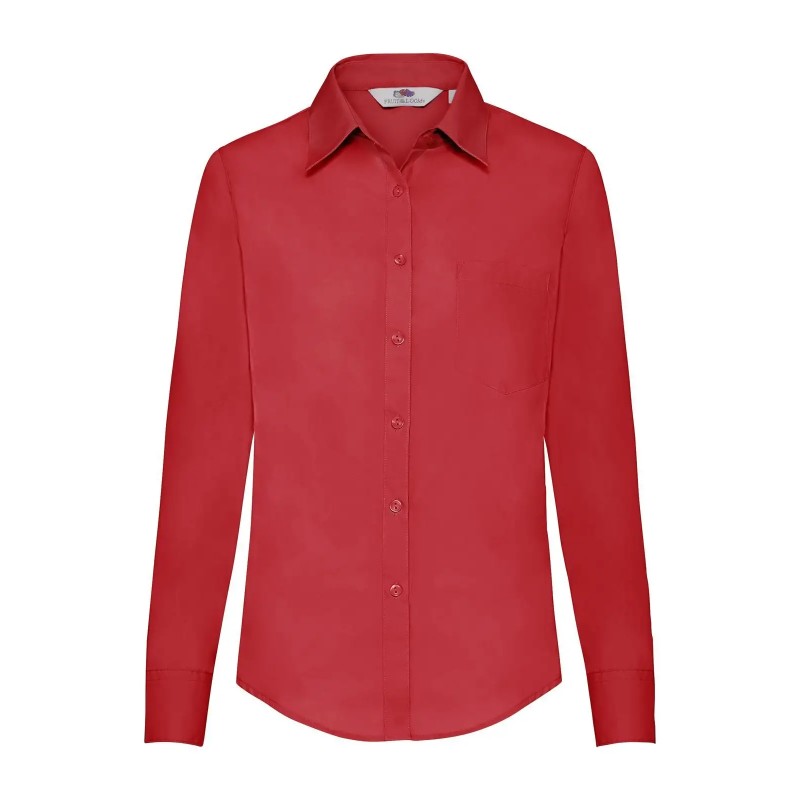 Ladies Poplin Shirt Long Sleeve