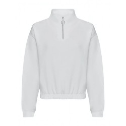 Womenâs Cropped Â½ Zip Sweat