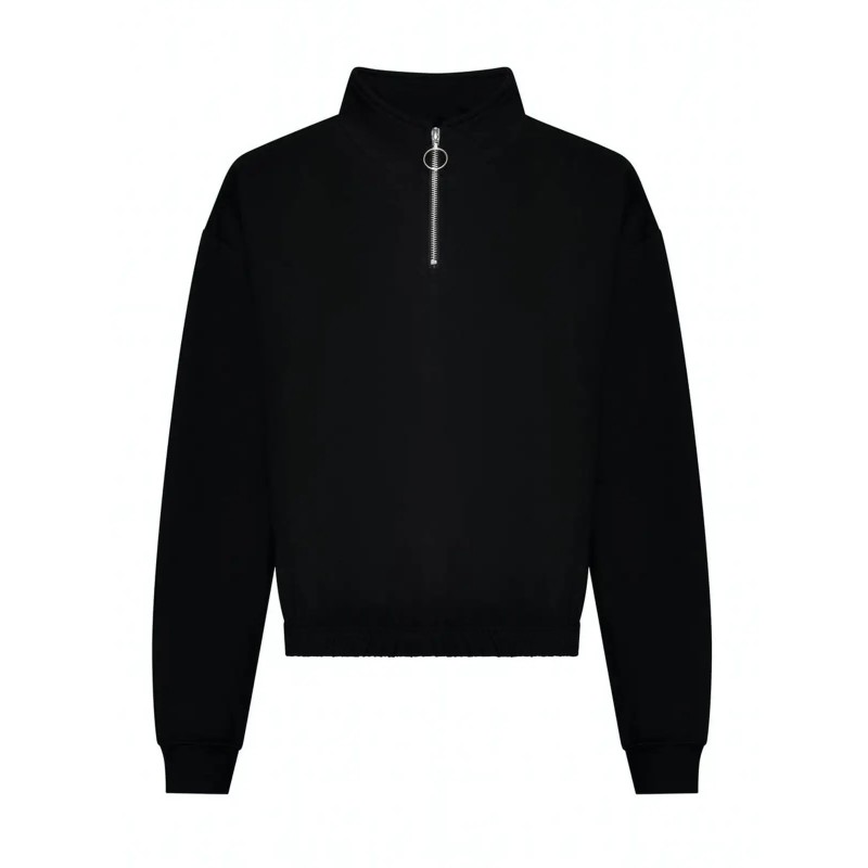Womenâs Cropped Â½ Zip Sweat