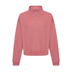 Womenâs Cropped Â½ Zip Sweat