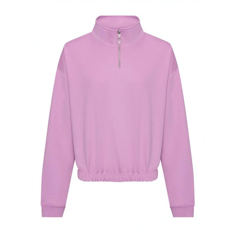 Womenâs Cropped Â½ Zip Sweat