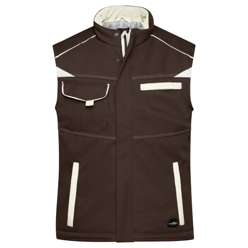 Workwear Softshell Padded Vest - Color