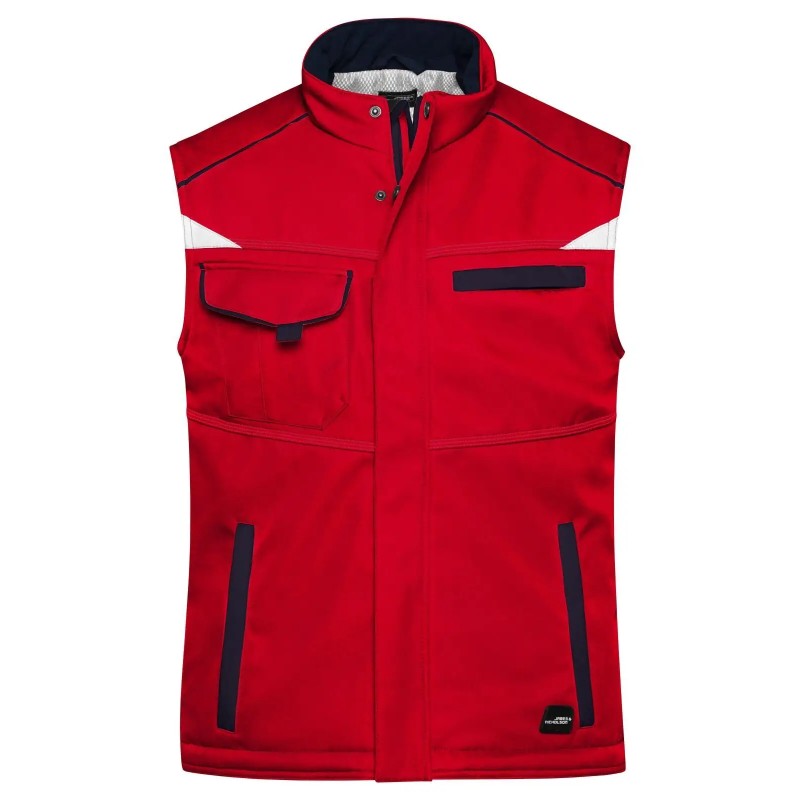 Workwear Softshell Padded Vest - Color