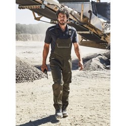 Workwear Pants With Bib - Solid