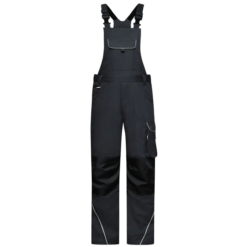 Workwear Pants With Bib - Solid