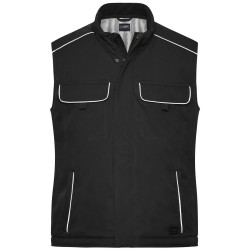 Workwear Softshell Padded Vest - Solid