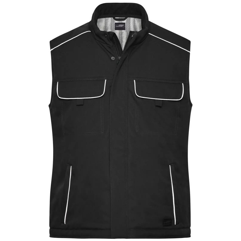 Workwear Softshell Padded Vest - Solid