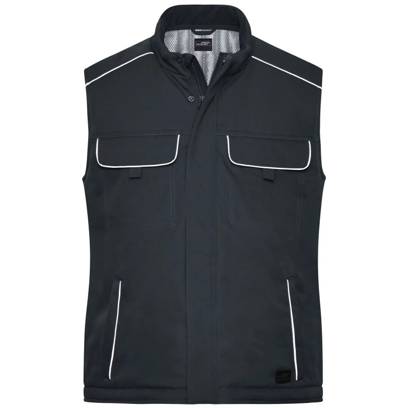 Workwear Softshell Padded Vest - Solid