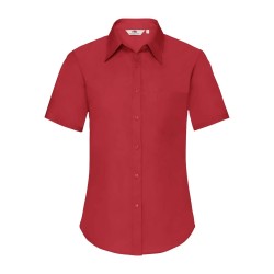 Ladies Poplin Shirt Short Sleeve
