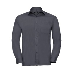 Men's Long Sleeve PolyCotton Poplin Shirt