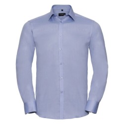 Men's Long Sleeve Tailored Herringbone Shirt