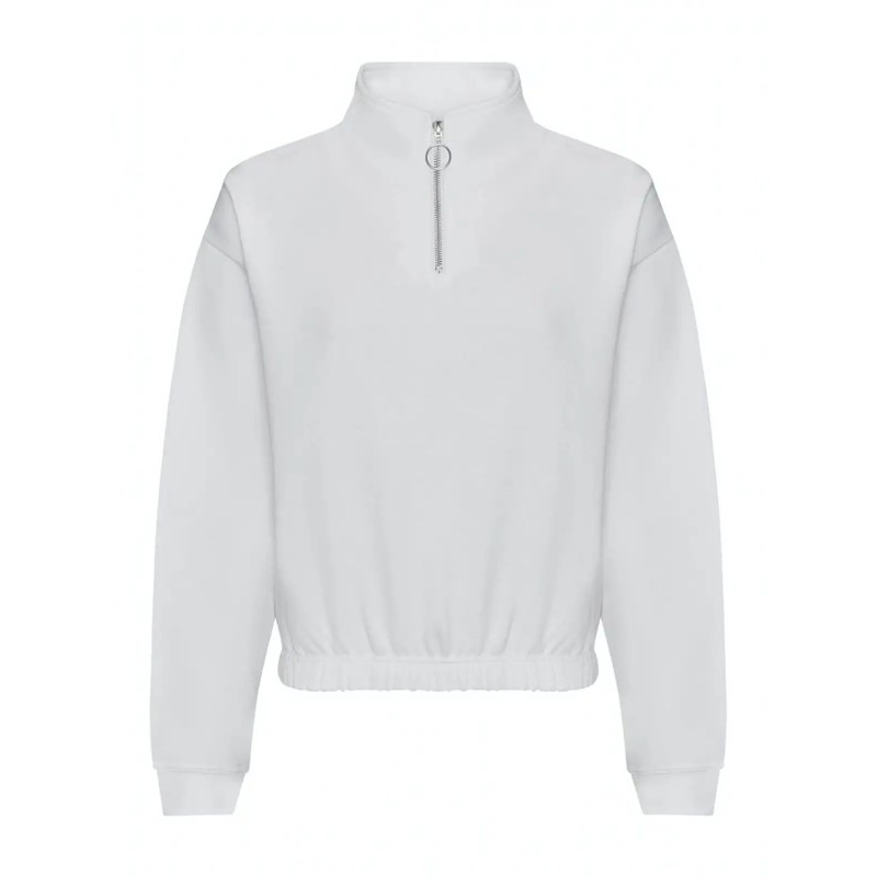 Womenâs Cropped Â½ Zip Sweat