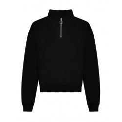 Womenâs Cropped Â½ Zip Sweat