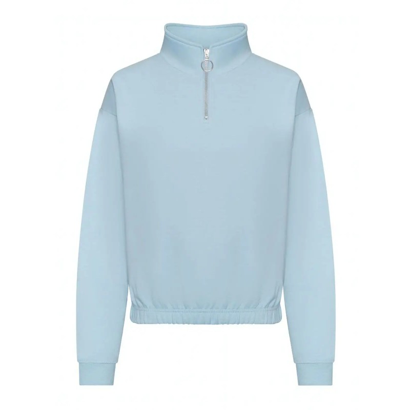 Womenâs Cropped Â½ Zip Sweat