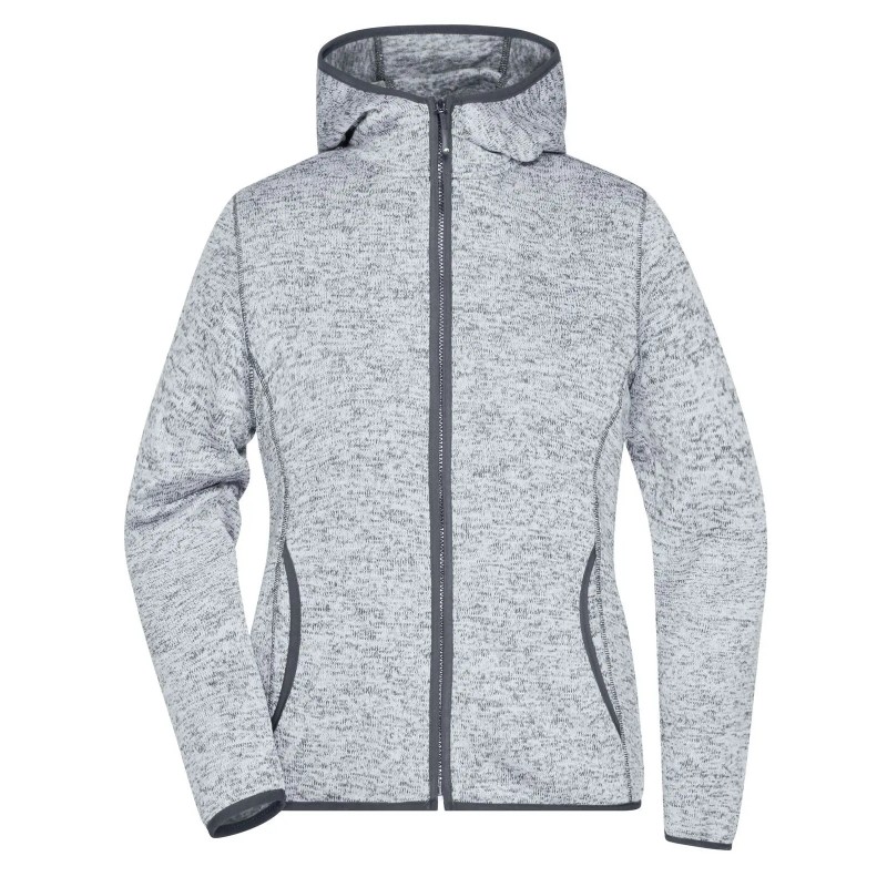 Ladies' Knitted Fleece Hoody