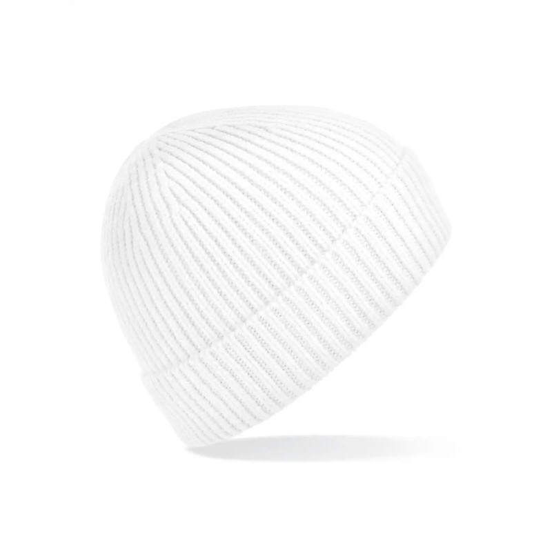 Engineered Knit Ribbed Beanie