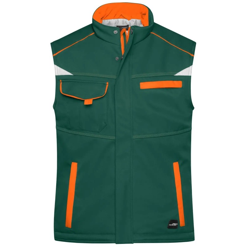 Workwear Softshell Padded Vest - Color