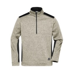 Men's Knitted Workwear Fleece Half-Zip - Strong