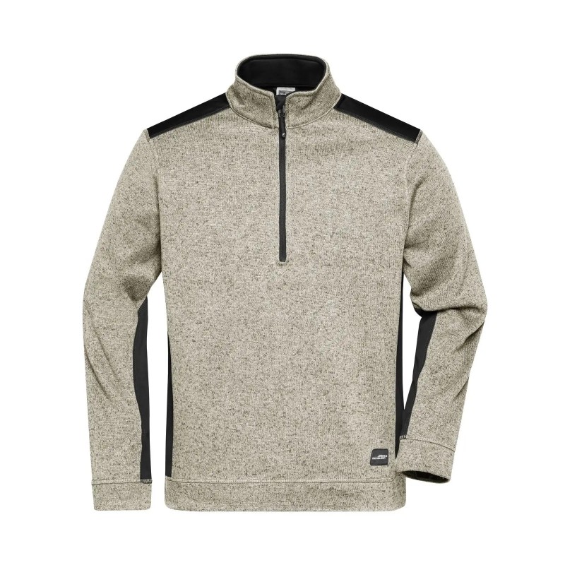 Men's Knitted Workwear Fleece Half-Zip - Strong