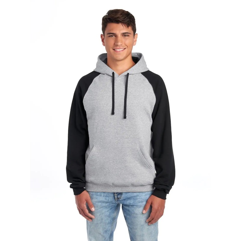 NuBlend Colour Block Raglan Hooded Sweatshirt