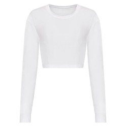 Womenâs Long Sleeved Cropped T