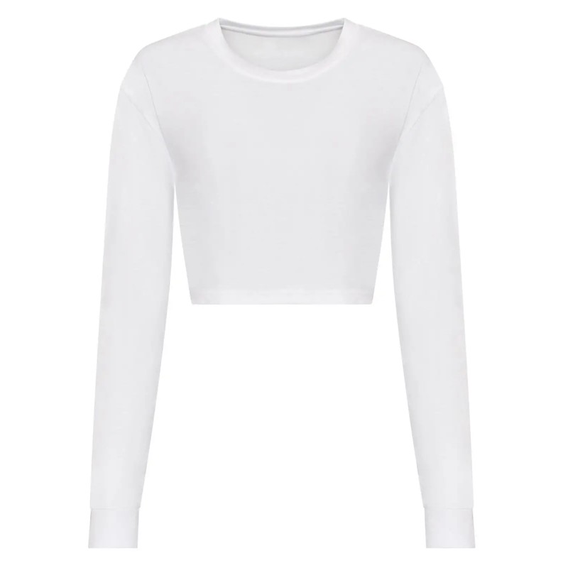 Womenâs Long Sleeved Cropped T