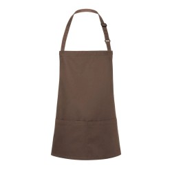 Short Bib Apron Basic With Buckle And Pocket