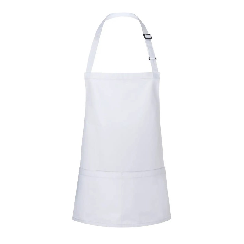 Short Bib Apron Basic With Buckle And Pocket
