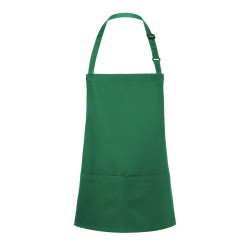 Short Bib Apron Basic With Buckle And Pocket