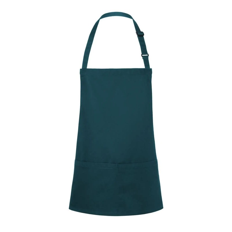 Short Bib Apron Basic With Buckle And Pocket