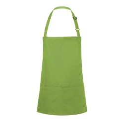 Short Bib Apron Basic With Buckle And Pocket