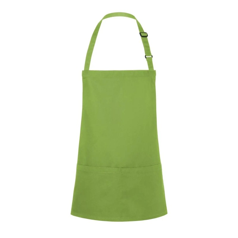 Short Bib Apron Basic With Buckle And Pocket