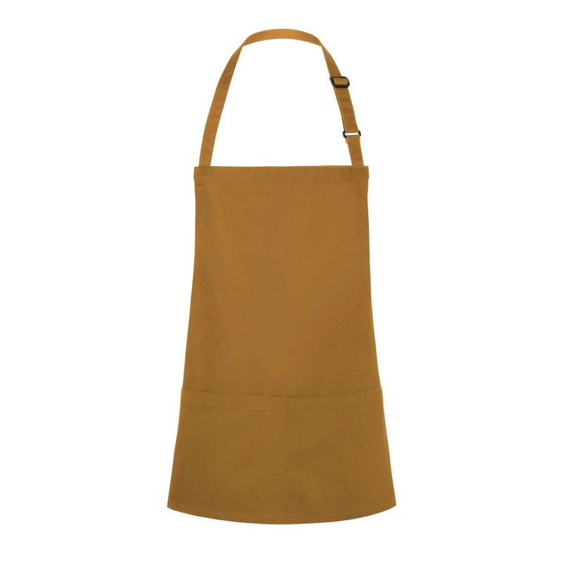 Short Bib Apron Basic With Buckle And Pocket