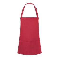 Short Bib Apron Basic With Buckle And Pocket