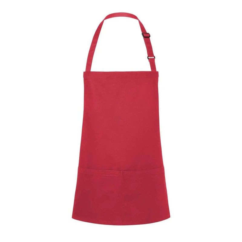 Short Bib Apron Basic With Buckle And Pocket