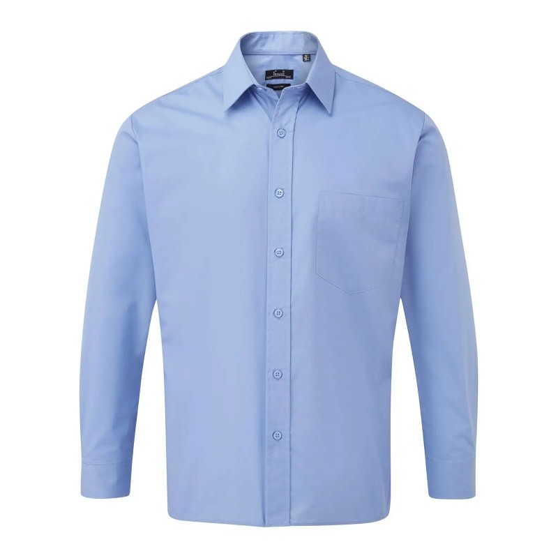 Men's Long Sleeve Poplin Shirt