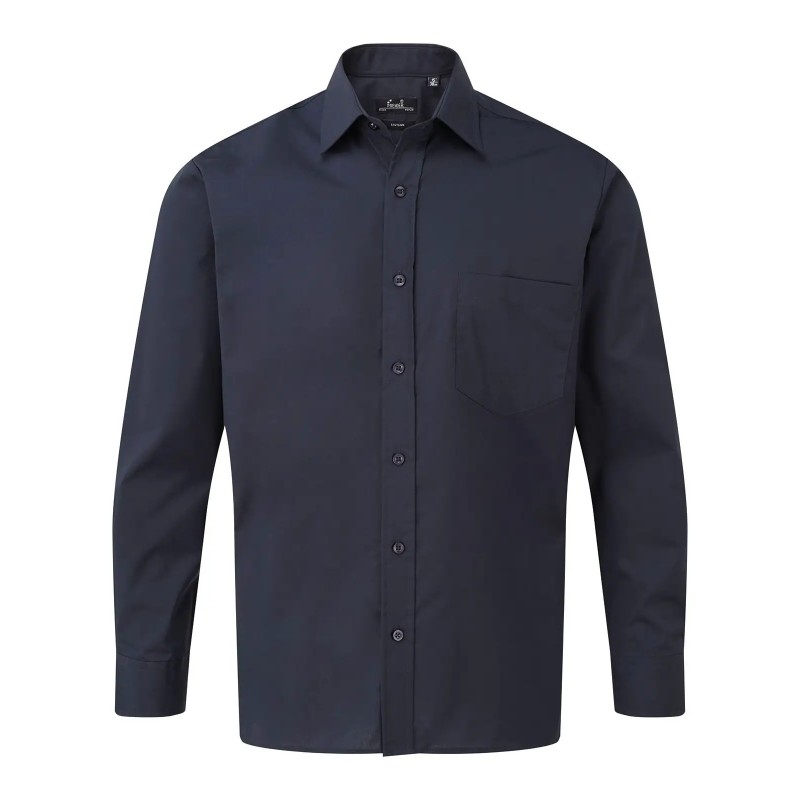 Men's Long Sleeve Poplin Shirt