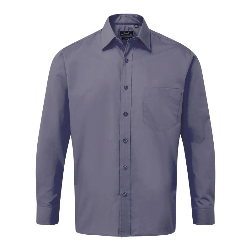 Men's Long Sleeve Poplin Shirt