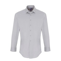Men's Stretch Fit Cotton Poplin Long Sleeve Shirt
