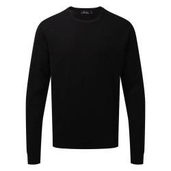 Men's Crew Neck Cotton Rich Knitted Sweater