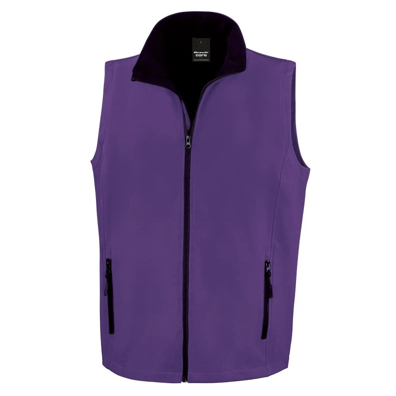 Softshell bodywarmer stampabile