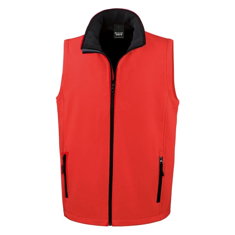 Softshell bodywarmer stampabile