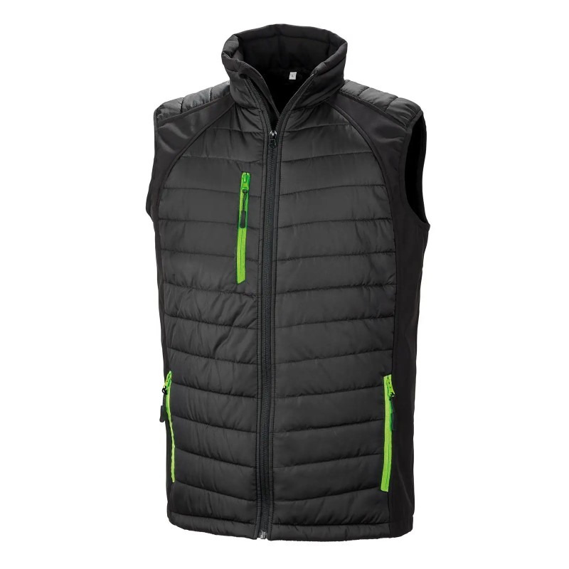Black Compass Padded Softshell Gilet