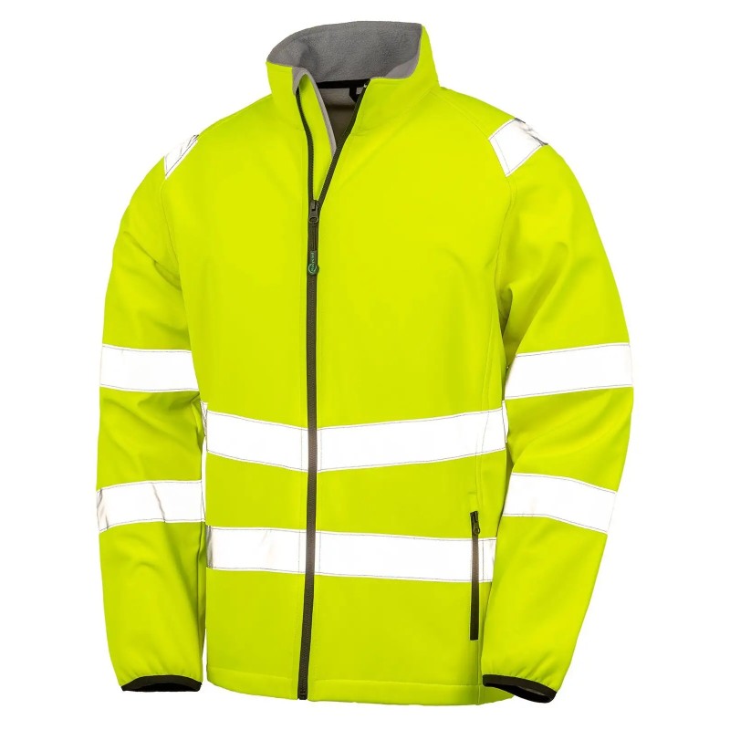 Recycled printable safety softshell