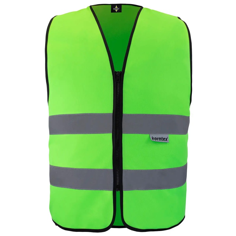 Korntex Safety Vest with Zipper   Cologne