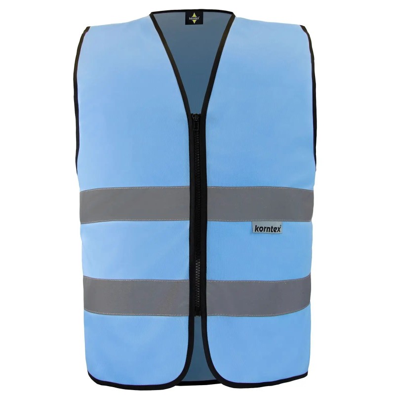 Korntex Safety Vest with Zipper   Cologne