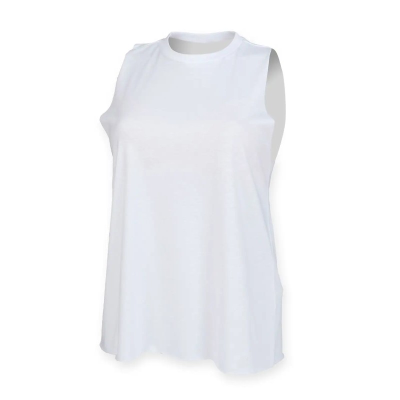 Women's High Neck Slash Armhole Vest